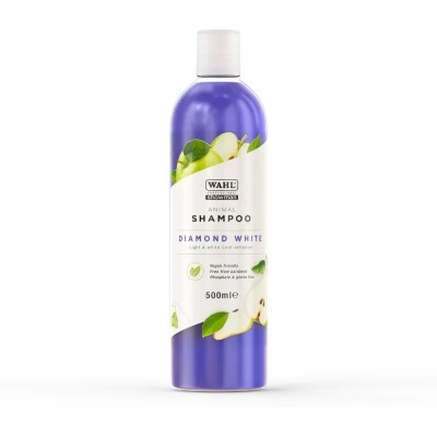 Шампунь для світлої шерсті тварин WAHL Diamond White Shampoo (500 мл) ZX481 Шампунь для світлої шерсті тварин WAHL Diamond White Shampoo (500 мл) ZX481