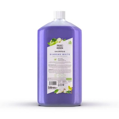 Шампунь для світлої шерсті тварин WAHL Diamond White Shampoo (5 л) ZX489 Шампунь для світлої шерсті тварин WAHL Diamond White Shampoo (5 л) ZX489